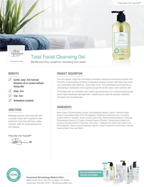 Total Facial Cleansing Gel – Resource Essentials Skincare (RE)